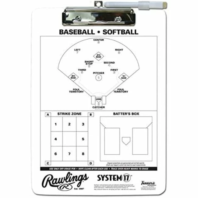 Rawlings Baseball Coach's Clipboard 3 Rawlings Baseball Coach's Clipboard